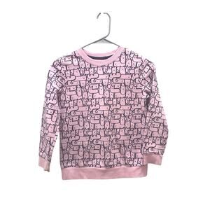 Cat & Jack kitty cat sweatshirt size medium 7/8